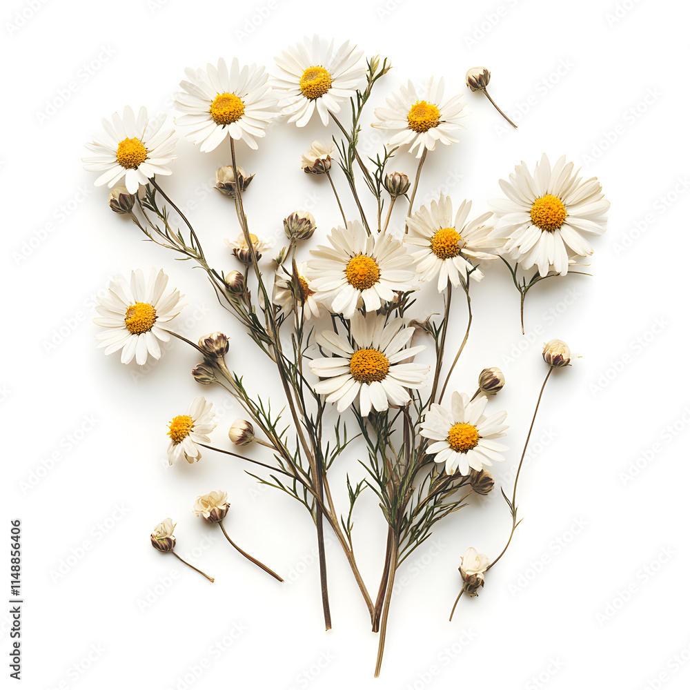 Obraz premium Beautiful Chamomile Flowers for Natural and Organic Design Inspiration , AI GENERATIVE 
