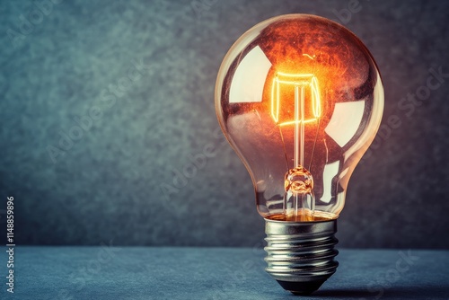 A glowing filament inside a vintage light bulb, symbolizing electromagnetic energy harnessed for practical use