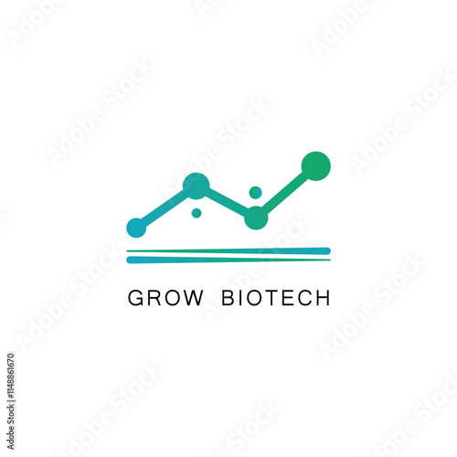 simple biotech therapy logo for your business brand. modern biotech logo for your company.
