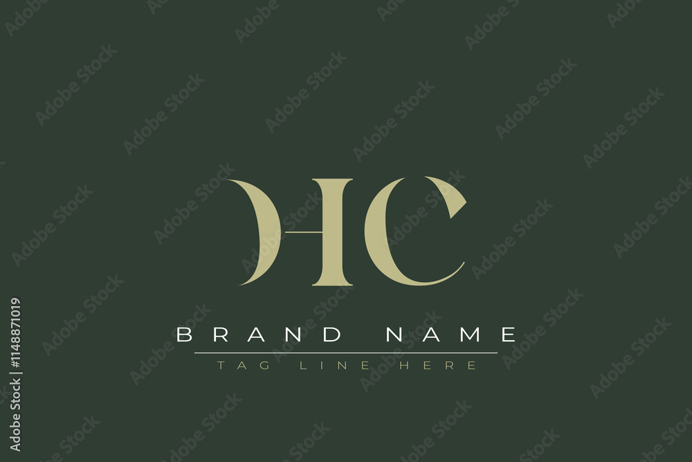 DHC abstract letter logo design. This logo is designed by three abstract letters. DHC abstract letter logo design. This logo is designed by three abstract letters.