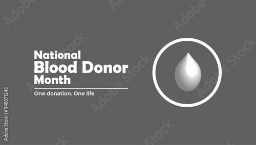 National blood donor month design templet