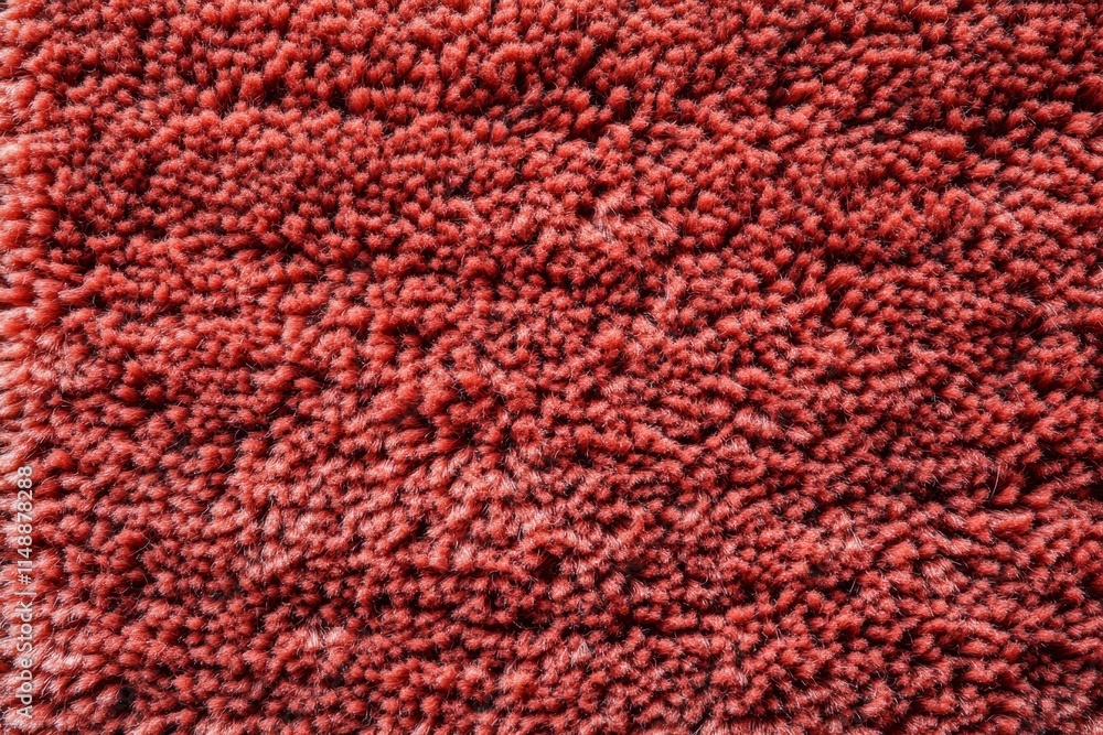 Soft red carpet texture creates a cozy and inviting atmosphere, perfect for home decor Soft red carpet texture creates a cozy and inviting atmosphere, perfect for home decor