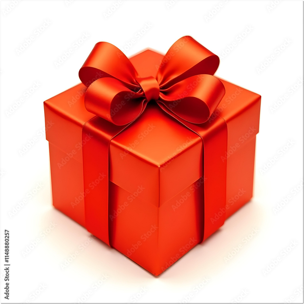 Gold gift box with red ribbon bow.die cut. Gold gift box with red ribbon bow.die cut.