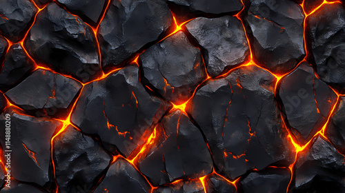 Plakat elegant seamless texture raw lava