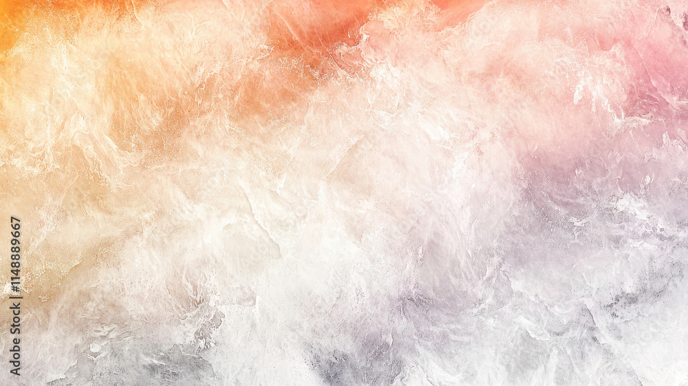 Obraz premium A soft watercolor texture with pastel gradients and gentle glowing highlights, blending seamlessly to create a dreamy and artistic background, perfect for creative and elegant designs.