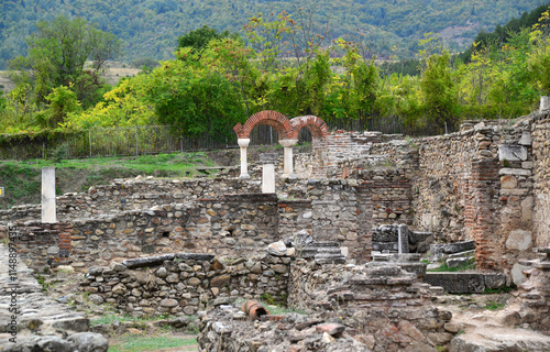 A view of the ancient city of Heraclea in Bitola, Macedonia photo