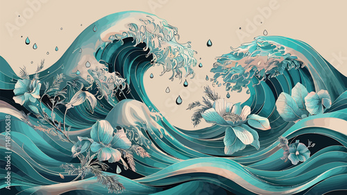 blooming tides petal drift wave garden inked blossoms flowing floral petal streams whispering waves floral currents ink ripple blooms
wave-kissed petalsKeyword
