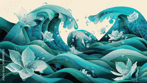 blooming tides petal drift wave garden inked blossoms flowing floral petal streams whispering waves floral currents ink ripple blooms
wave-kissed petalsKeyword
