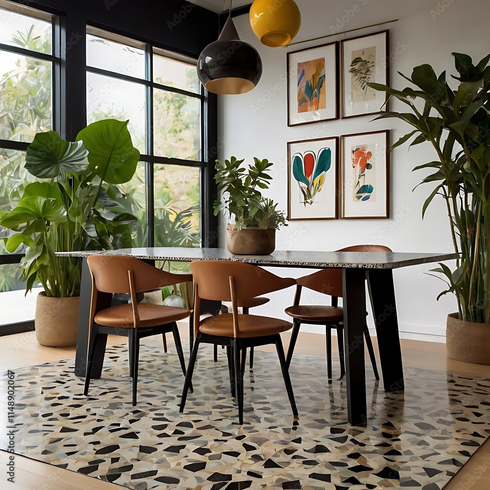 Fototapeta premium modern casual table illustration