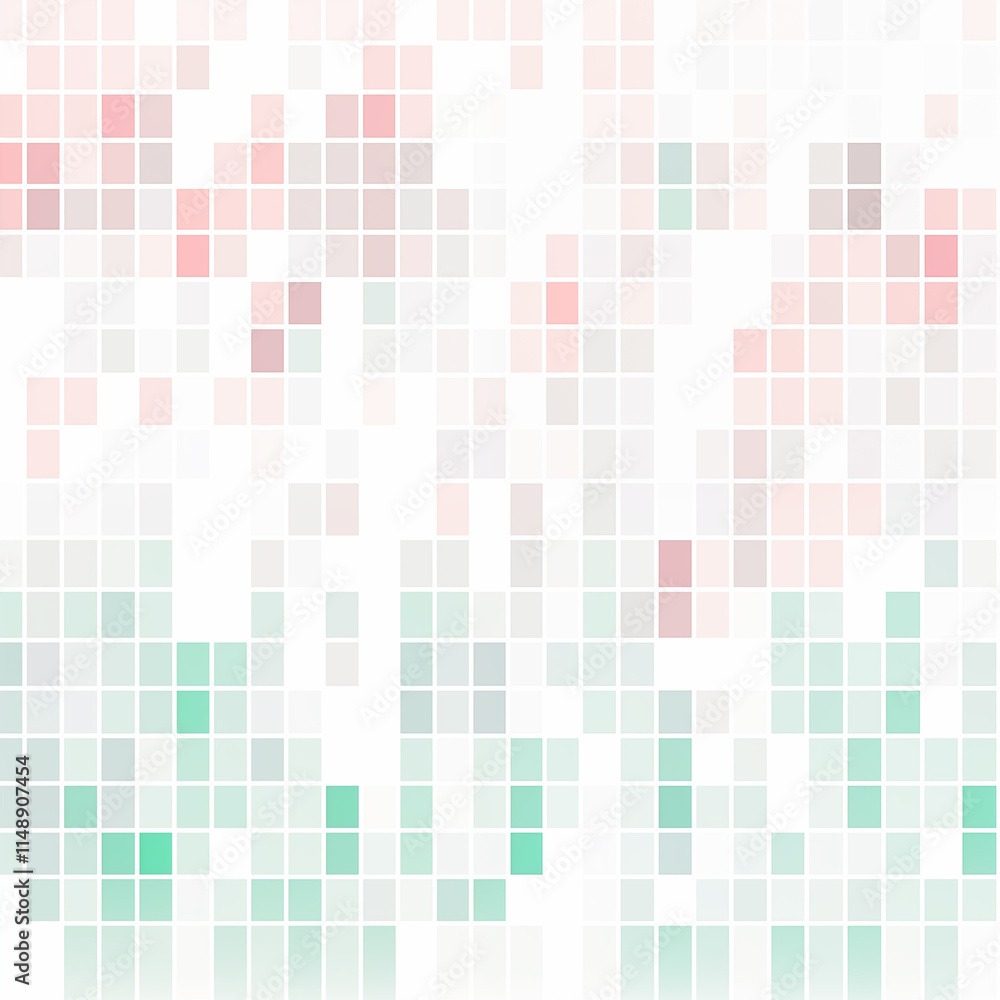Soft Abstract Mosaic in Pastel Colors Soft Abstract Mosaic in Pastel Colors