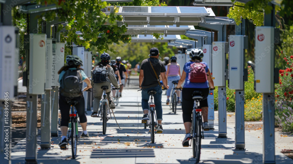 custom made wallpaper toronto digitalBicyclists using a vibrant network of solar-powered bike-sharing stations