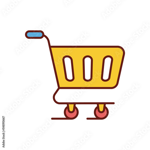 Shopping cart vector icon