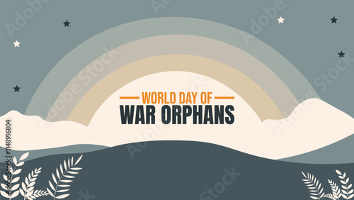 World War orphans day theme template. Suitable for Poster, Banners, design templet