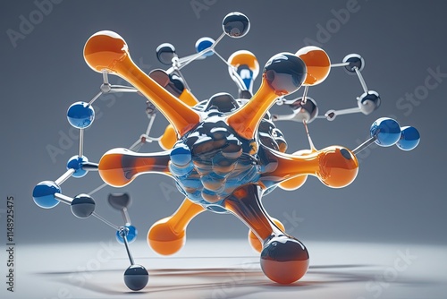 Molecule Morphology and Atomic Configuration Insights for Medical Research Exploration photo