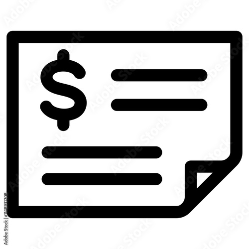 Bank Check Icon