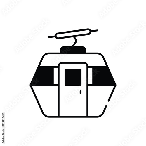 Cable Car vector icon