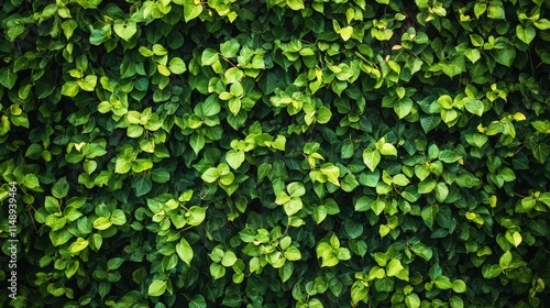 Wallpaper Mural Lush Green Foliage with Vibrant Leaves on a Natural Wall Surface Torontodigital.ca