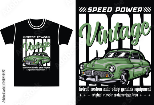 Speed power vintage iron hotrod costom auto shop genuine equipment original classic realamerican iron.