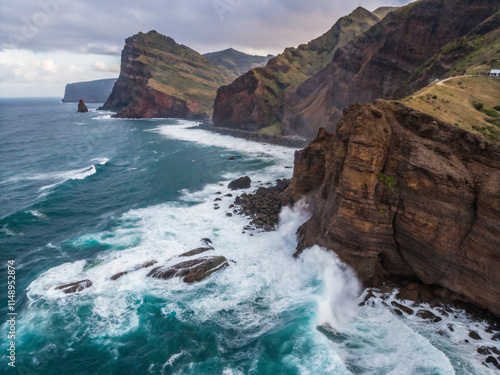 cliffs of moher. sea, ocean, coast, water, waves, rocks, beach, rock, nature, cliff, landscape, coastline, wave, shore, sky, bay, island, cliffs, stone, travel, seaside, surf, seascape, hawaii, cornwa photo