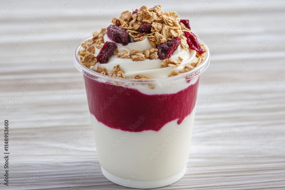 Layered Berry Yogurt Parfait with Granola Layered Berry Yogurt Parfait with Granola