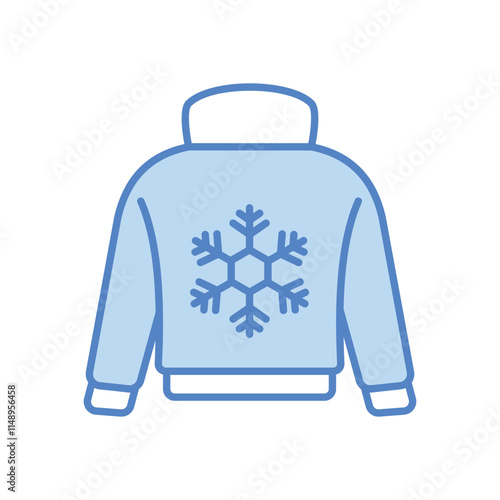 Warm sweater vector icon