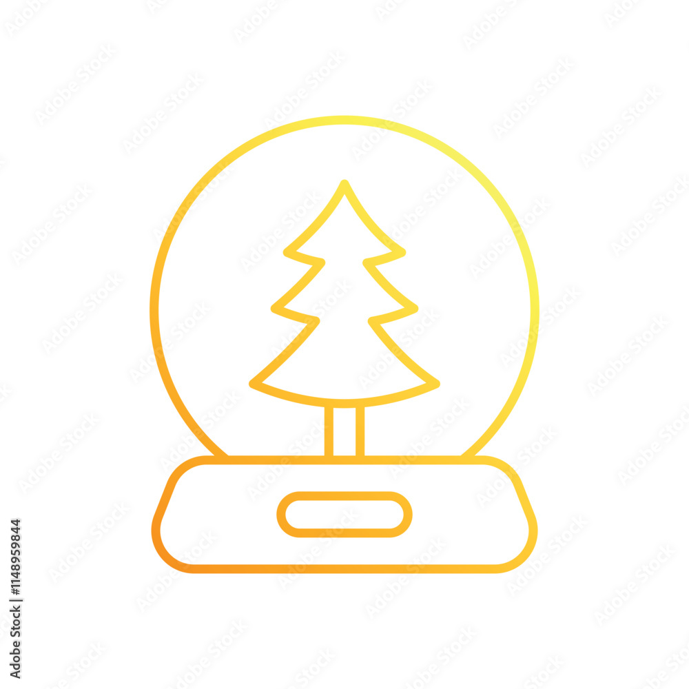 Snow globe vector icon
