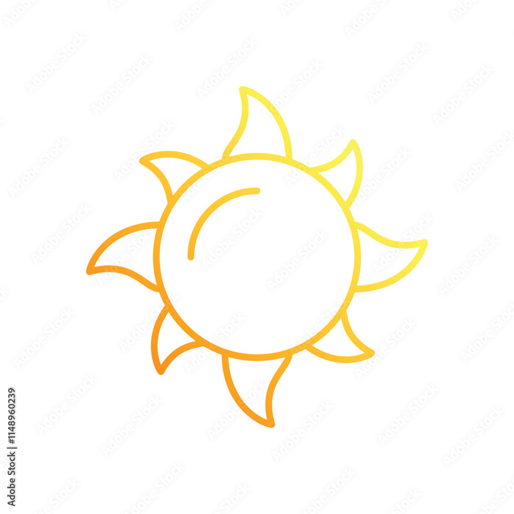 Winter solstice sun vector icon Winter solstice sun vector icon