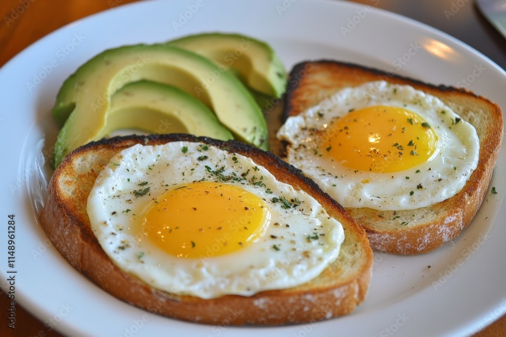 Scrumptious Fried Eggs and Avocado Toast Scrumptious Fried Eggs and Avocado Toast