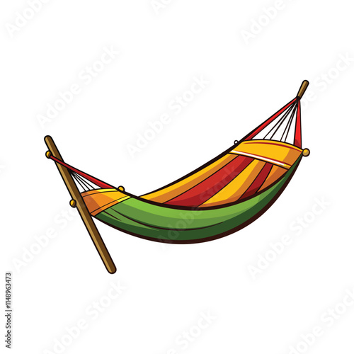 Customizable Hammock Vector Illustration