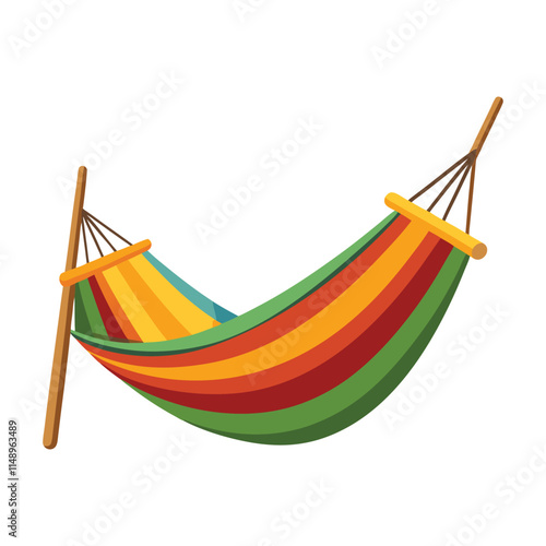 Customizable Hammock Vector Illustration