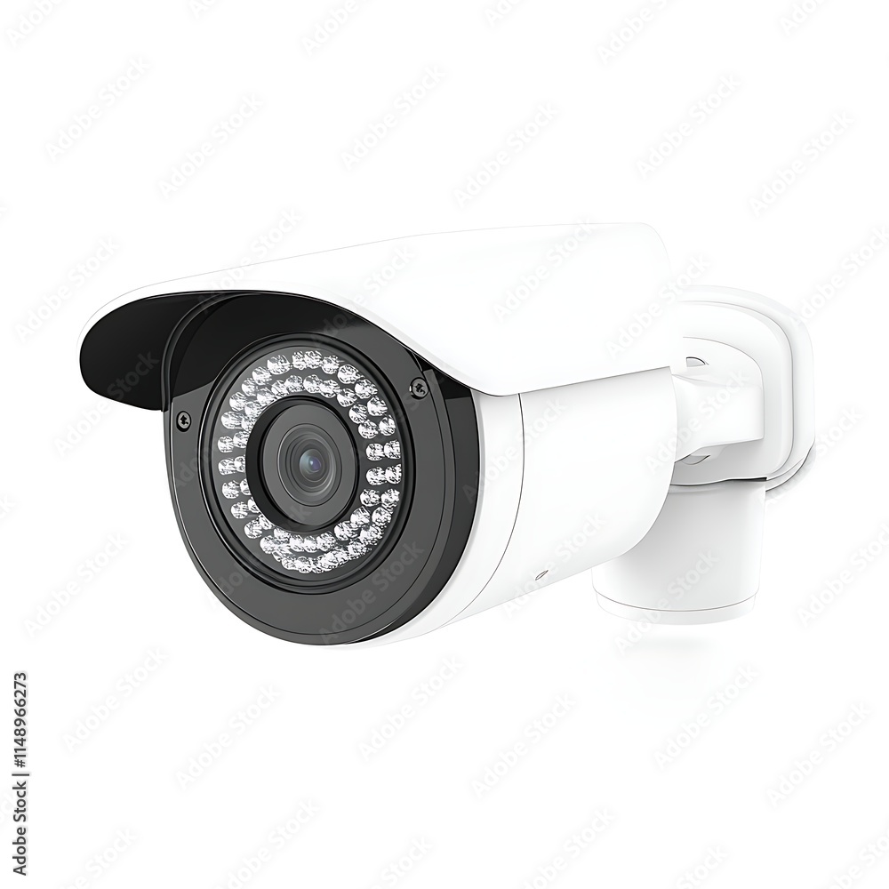 smart surveillance camera isolated on white background smart surveillance camera isolated on white background