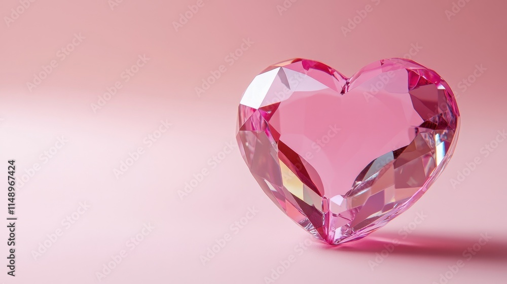 Heart Shaped Diamond on pink Background
Heart Shaped Diamond on pink Background