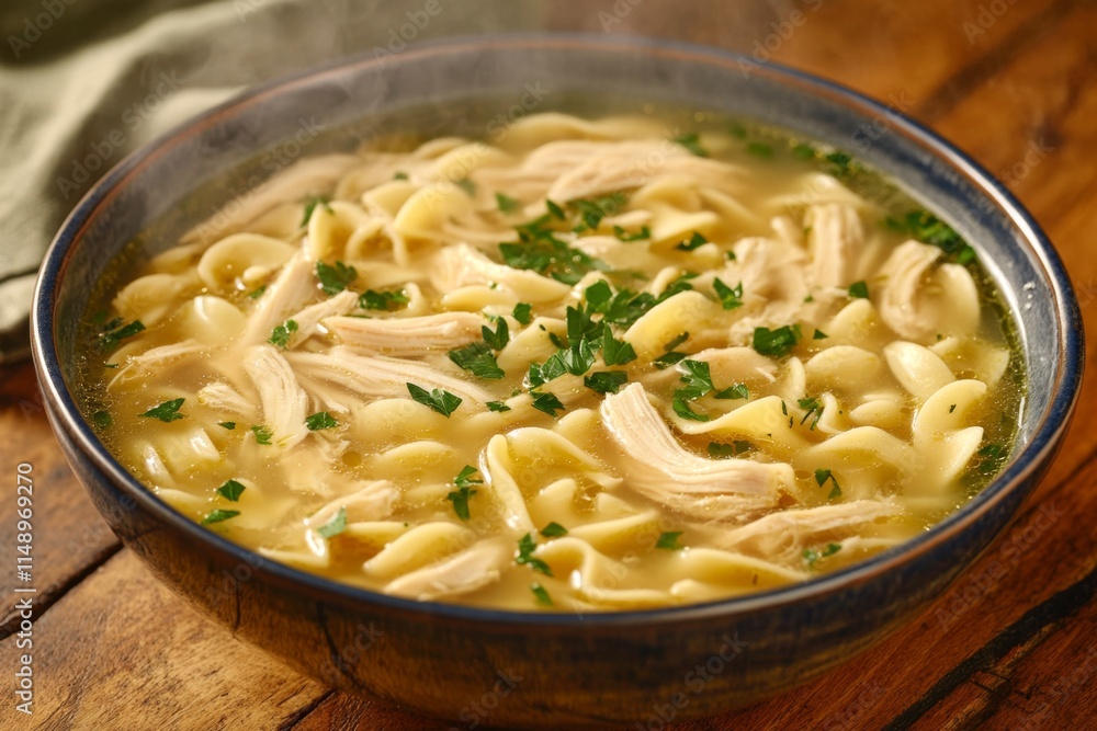 Hearty Chicken Noodle Soup - A comforting classic Hearty Chicken Noodle Soup - A comforting classic