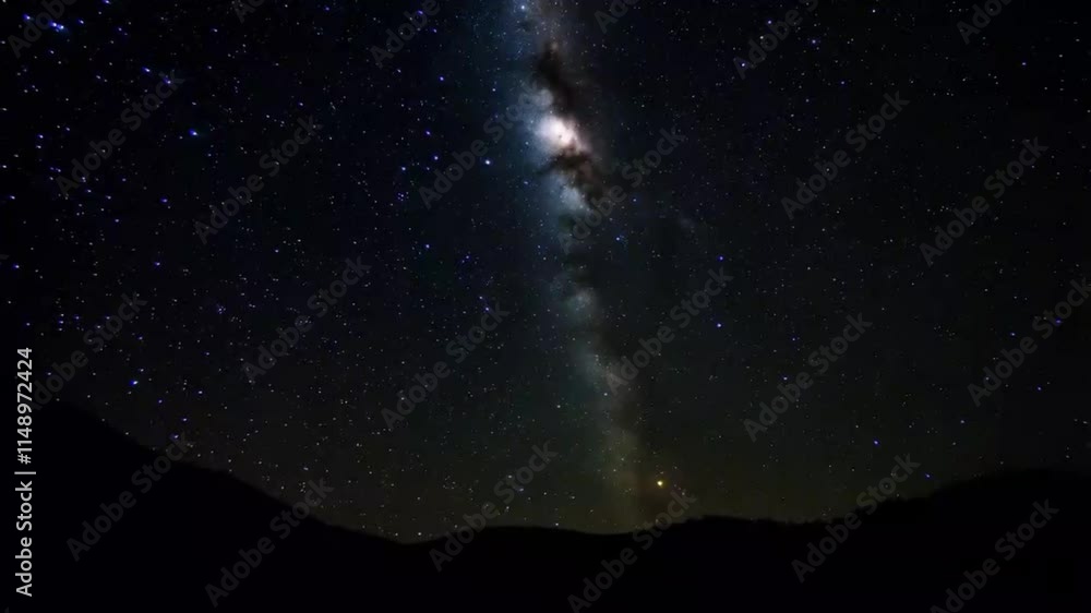 mesmerizing moonlit reverie stunning night sky views with glittering stars in seamless 4k animation mesmerizing moonlit reverie stunning night sky views with glittering stars in seamless 4k animation