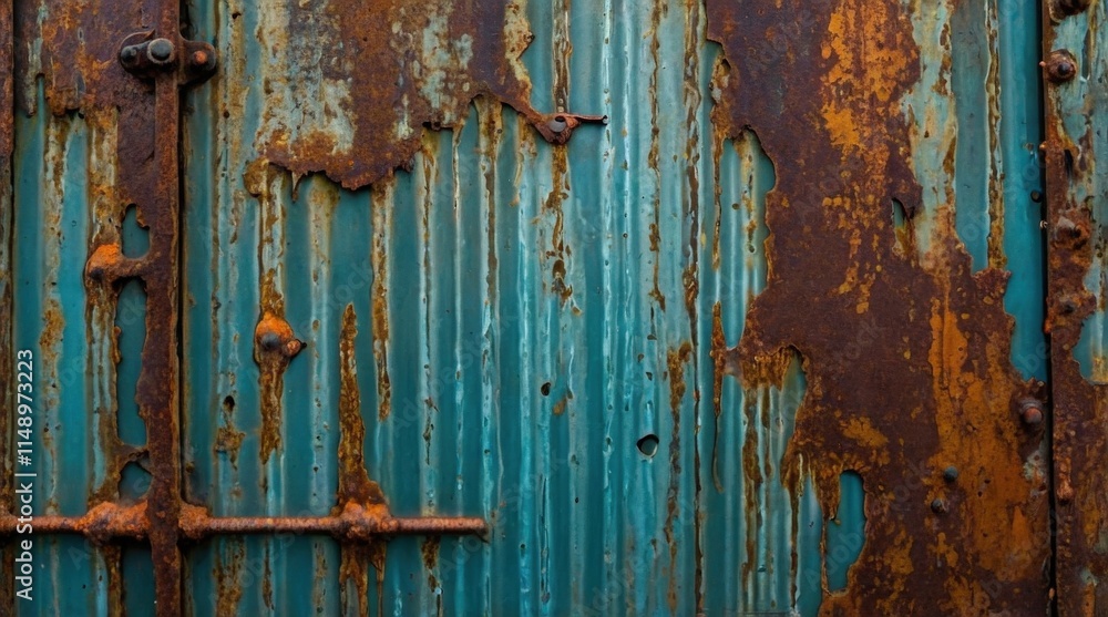 Rusty background, cracked paint, rusty stains on metal, old background Rusty background, cracked paint, rusty stains on metal, old background