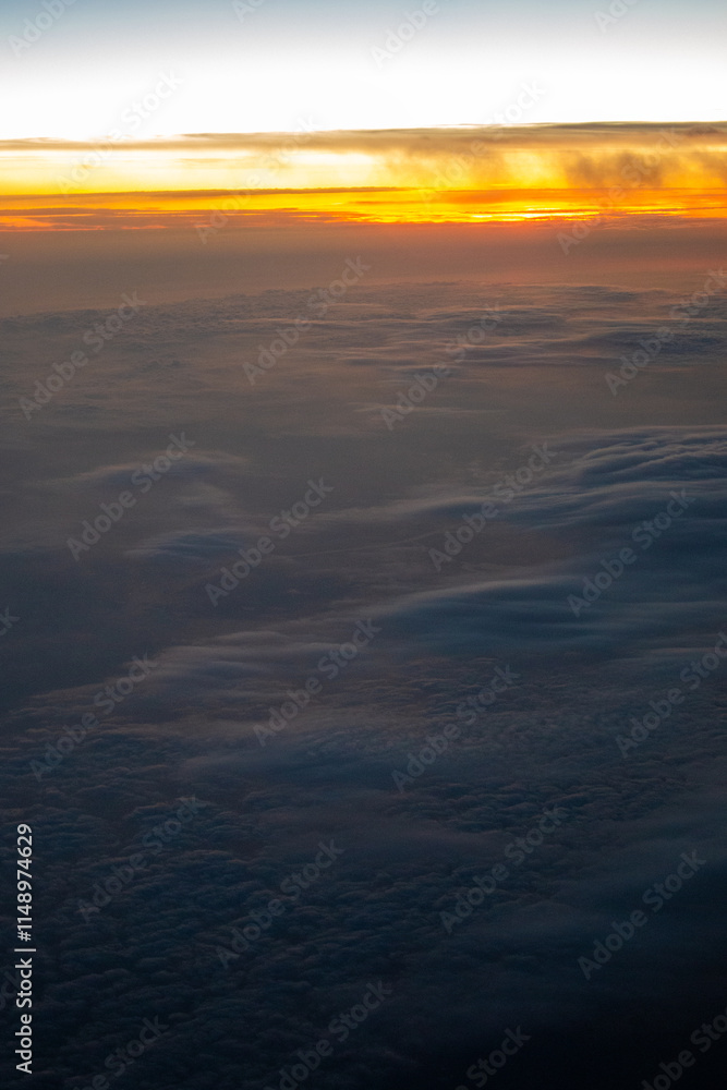 Sunset at a colorful sky