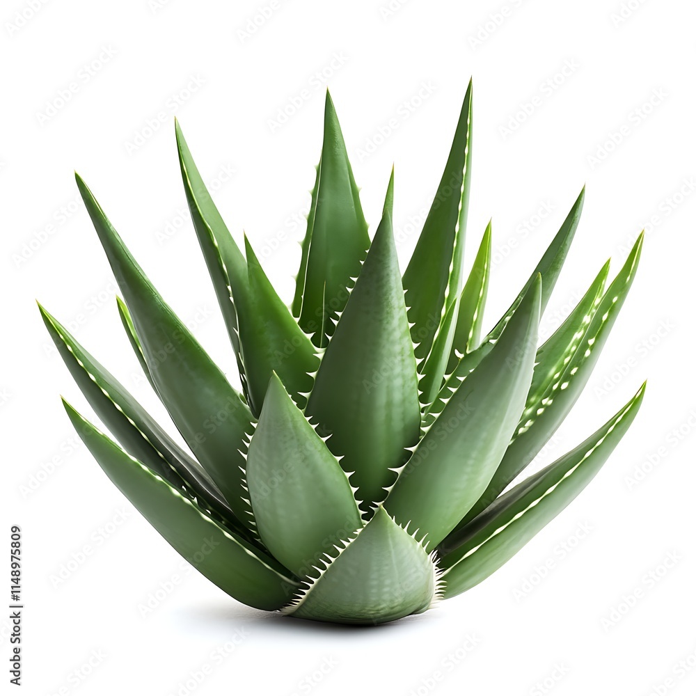 Fototapeta premium aloe vera plant isolated on white background