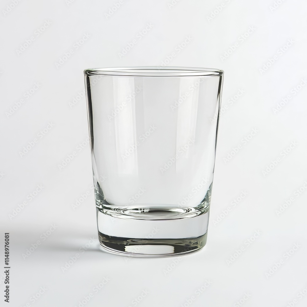 Empty glass on white background Empty glass on white background