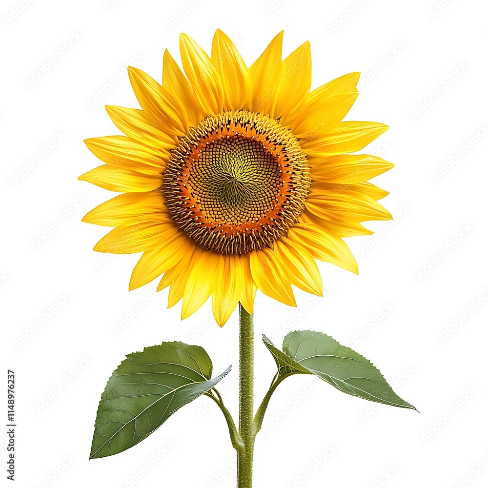 Obraz premium sunflower isolated on white background