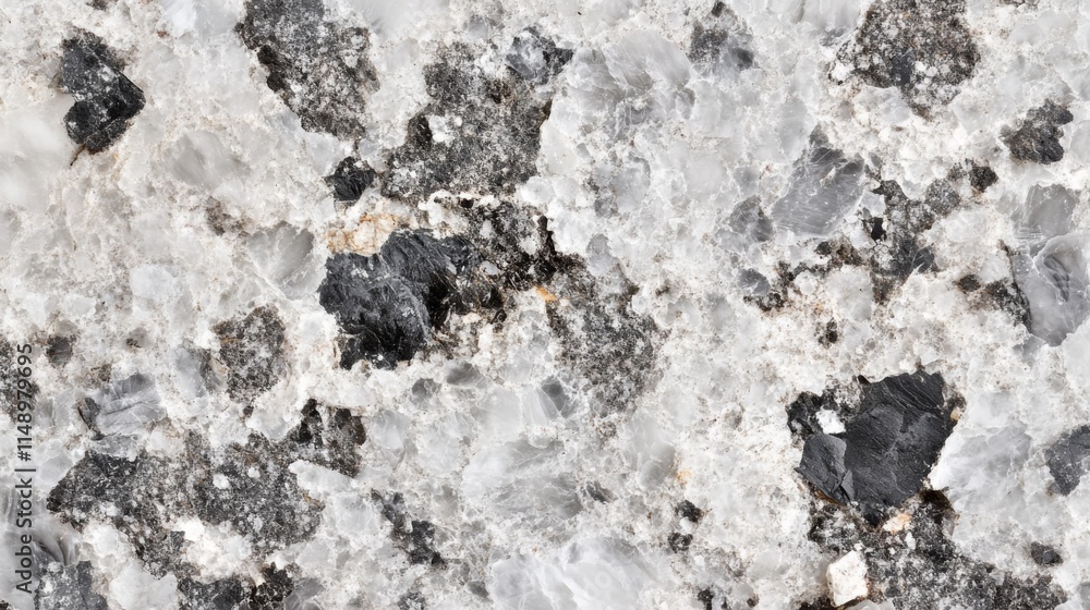 Close Up View Of Grey And White Granite Stone Texture Close Up View Of Grey And White Granite Stone Texture