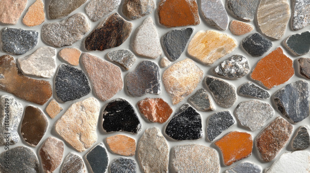 Multicolored Stone Wall Texture Seamless Pattern Multicolored Stone Wall Texture Seamless Pattern