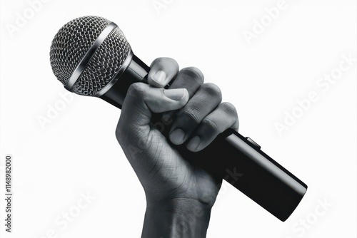 A Hand holding a microphone musical singing instruments man A microphone