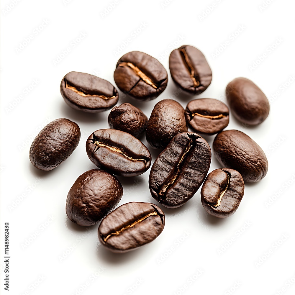 coffee beans isolated on white background coffee beans isolated on white background