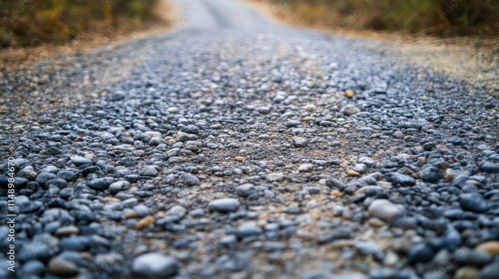 Gravel Road Leading Through Rural Landscape Gravel Road Leading Through Rural Landscape