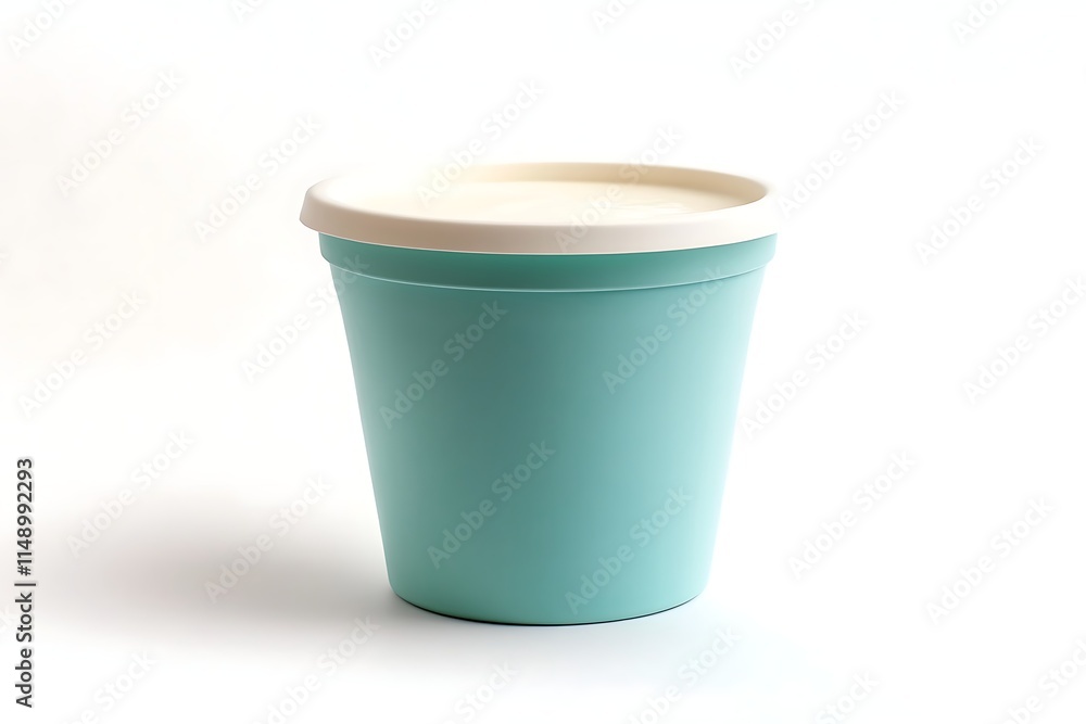 yogurt container isolated on white background yogurt container isolated on white background