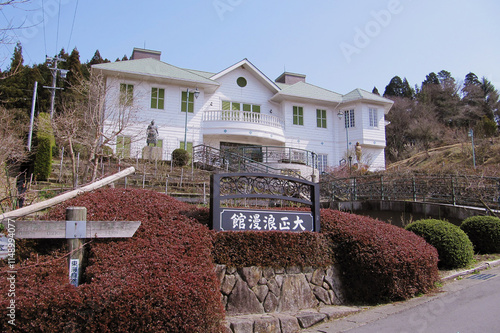白い洋館の博物館「大正浪漫館」【日本大正村】日本岐阜県恵那市明智町