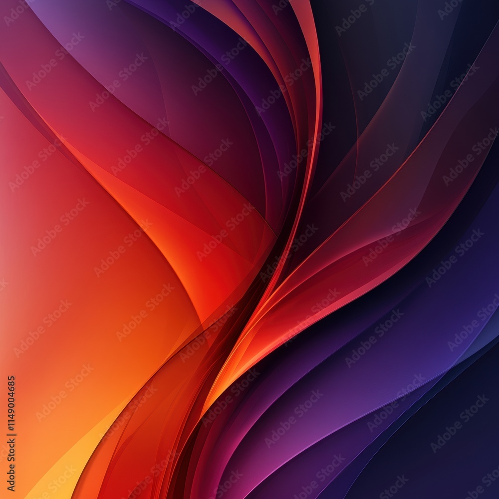 Obraz premium Colorful, abstract image with a purple and blue line that is curved.