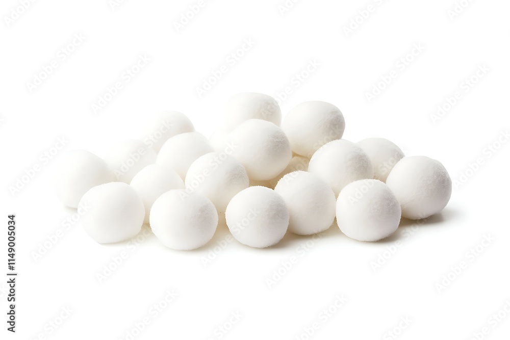 cotton balls isolated on white background cotton balls isolated on white background