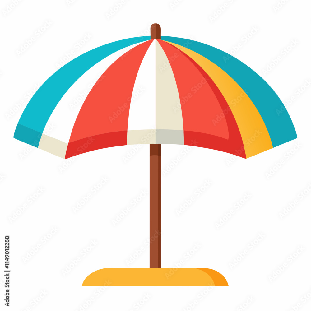 beach umbrella vector icon ,white background beach umbrella vector icon ,white background