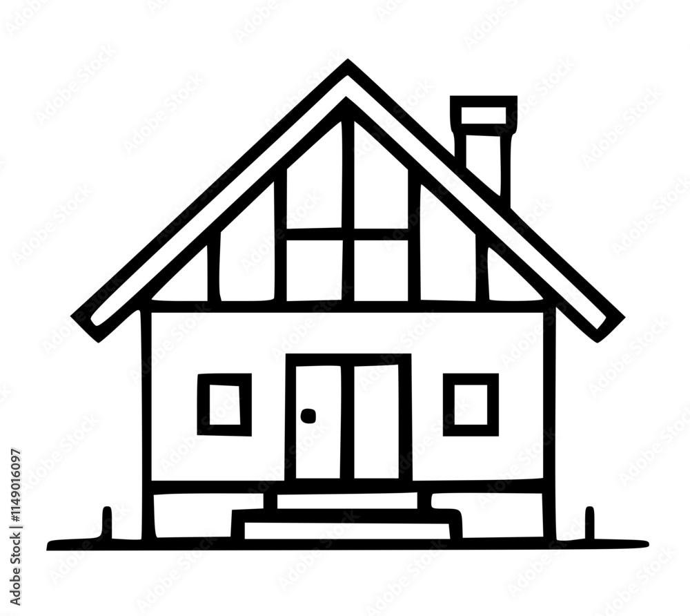 house sketch illustration house sketch illustration